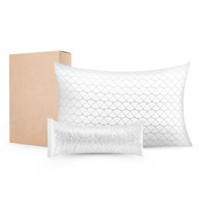 VEVOR Bed Pillow for Sleeping, Queen Size Luxury Quality Hotel Pillow with Memory Foam Fill, Supportive & Adjustable