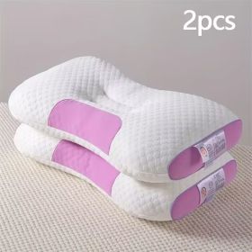 YBZ 3D Knitted Cotton Massage Pillow 2pack (Option: pink)