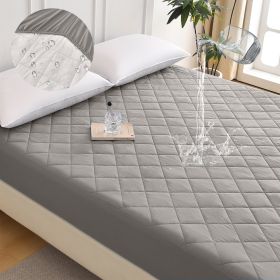 Diamond Grid Ultrasonic Waterproof Mattress Protector (Option: W13664143)